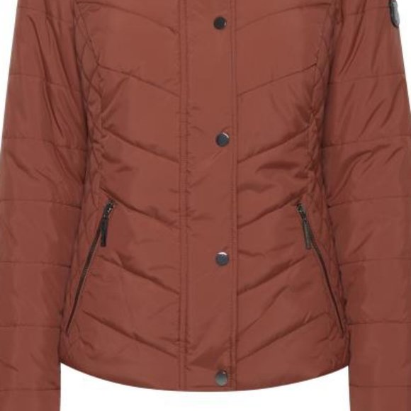 winter coat color rust by Fransa - Picture 4 of 4